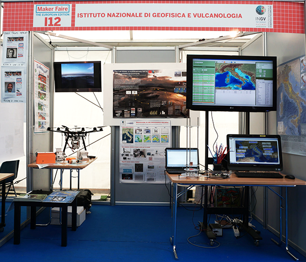 INGV's booth at the Maker Faire Rome 2015